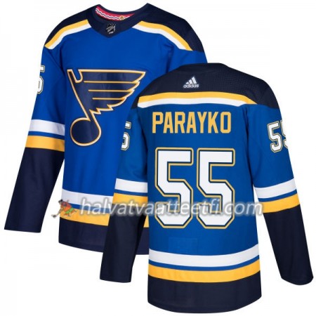 Miesten NHL St. Louis Blues Pelipaita Colton Parayko 55 Adidas 2017-2018 Sininen Authentic Miesten NHL St. Louis Blues Pelipaita Colton Parayko 55 Adidas 2017-2018 Sininen Authentic